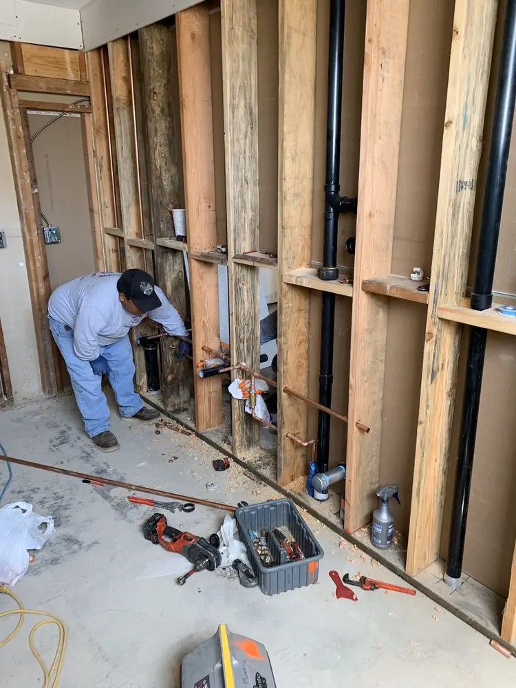 Commercial rough-in plumbing for Water Heater Replacement in Belair - Edison